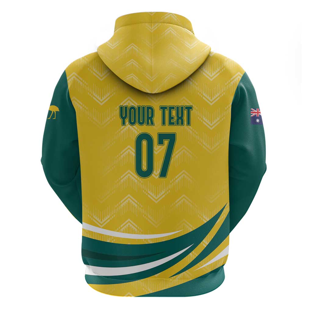 Australia 2024 Olympics Custom Zip Hoodie Rise of the Roos