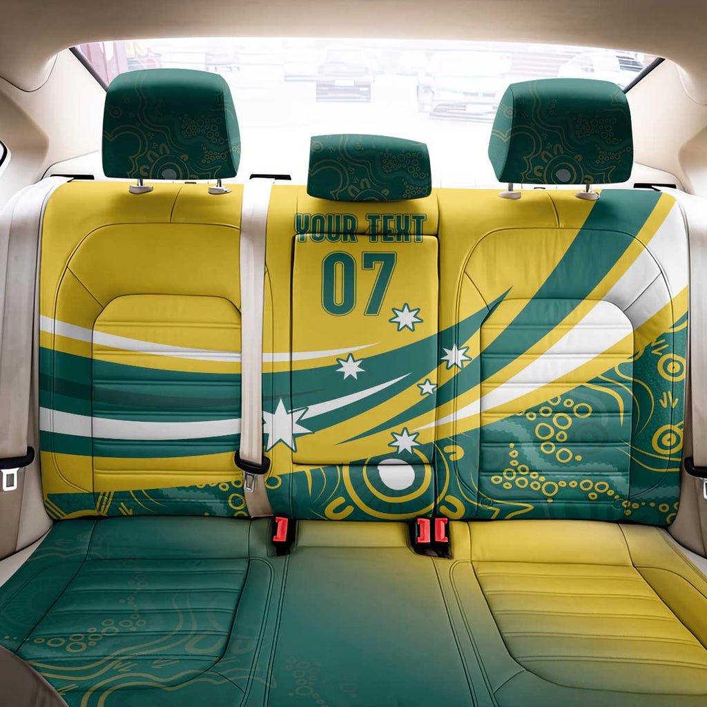 Australia 2024 Olympics Custom Back Car Seat Cover Rise of the Roos Aborignal Style