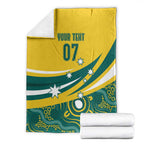 Australia 2024 Olympics Custom Blanket Rise of the Roos Aborignal Style