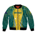 Australia 2024 Olympics Custom Bomber Jacket Rise of the Roos Aborignal Style