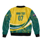 Australia 2024 Olympics Custom Bomber Jacket Rise of the Roos Aborignal Style