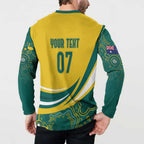 Australia 2024 Olympics Custom Button Sweatshirt Rise of the Roos Aborignal Style