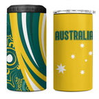 Australia 2024 Olympics 4 in 1 Can Cooler Tumbler Rise of the Roos Aborignal Style