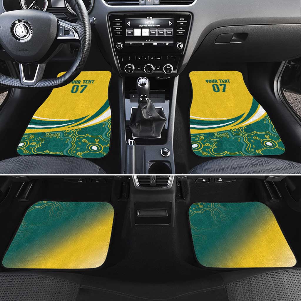 Australia 2024 Olympics Custom Car Mats Rise of the Roos Aborignal Style
