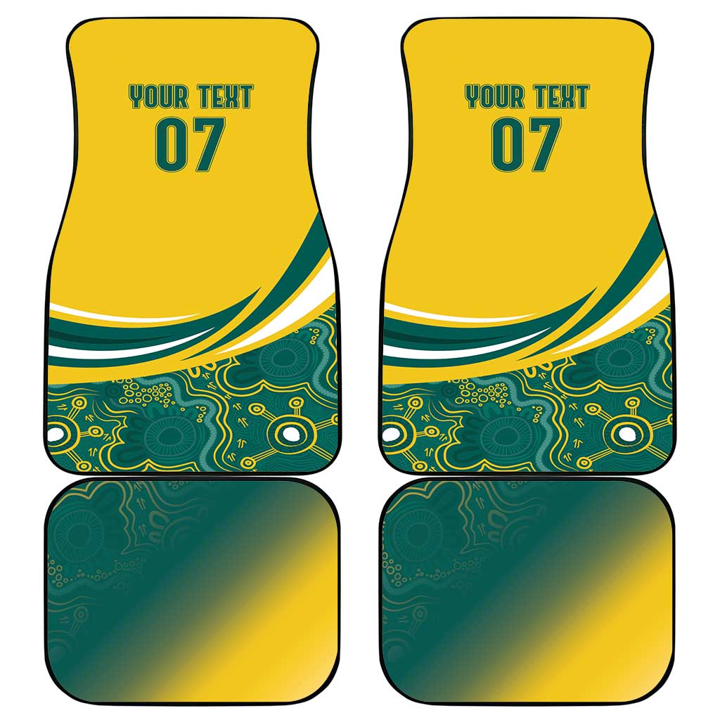 Australia 2024 Olympics Custom Car Mats Rise of the Roos Aborignal Style