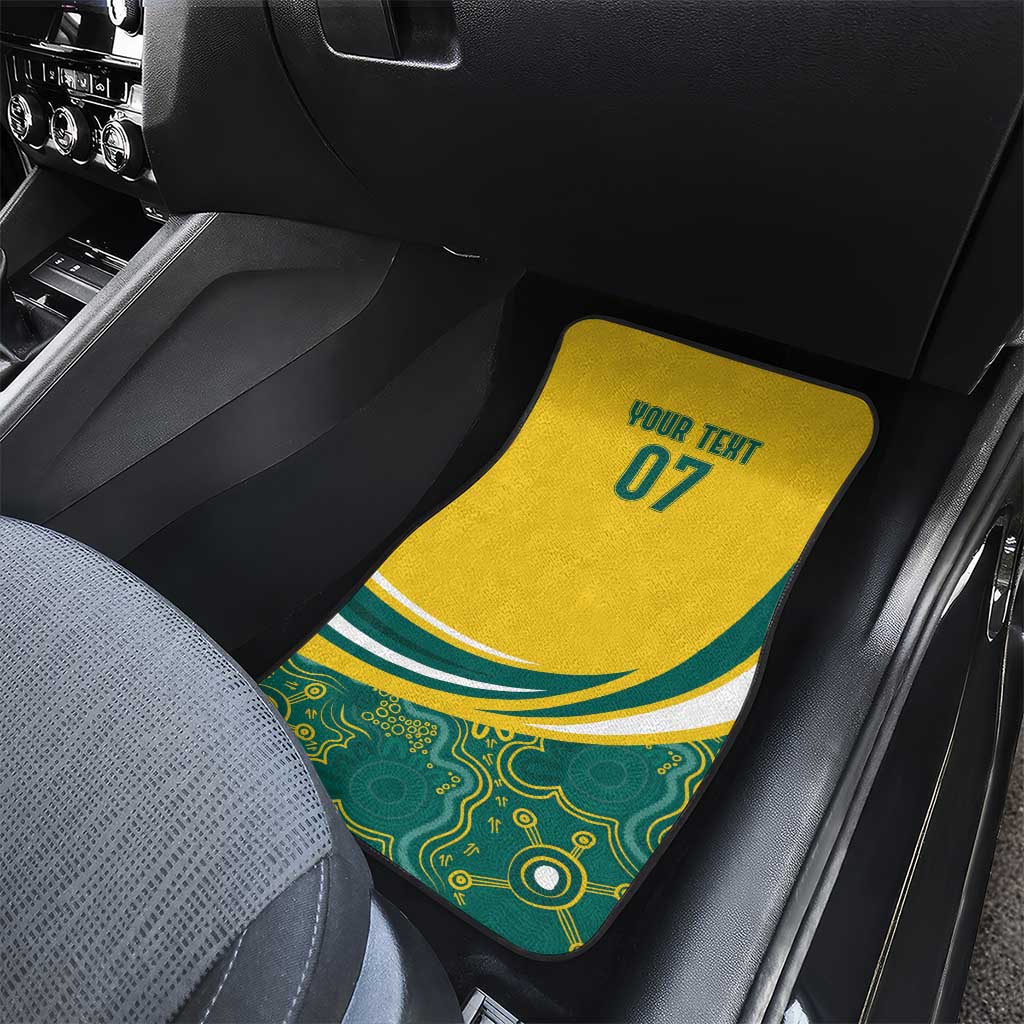 Australia 2024 Olympics Custom Car Mats Rise of the Roos Aborignal Style