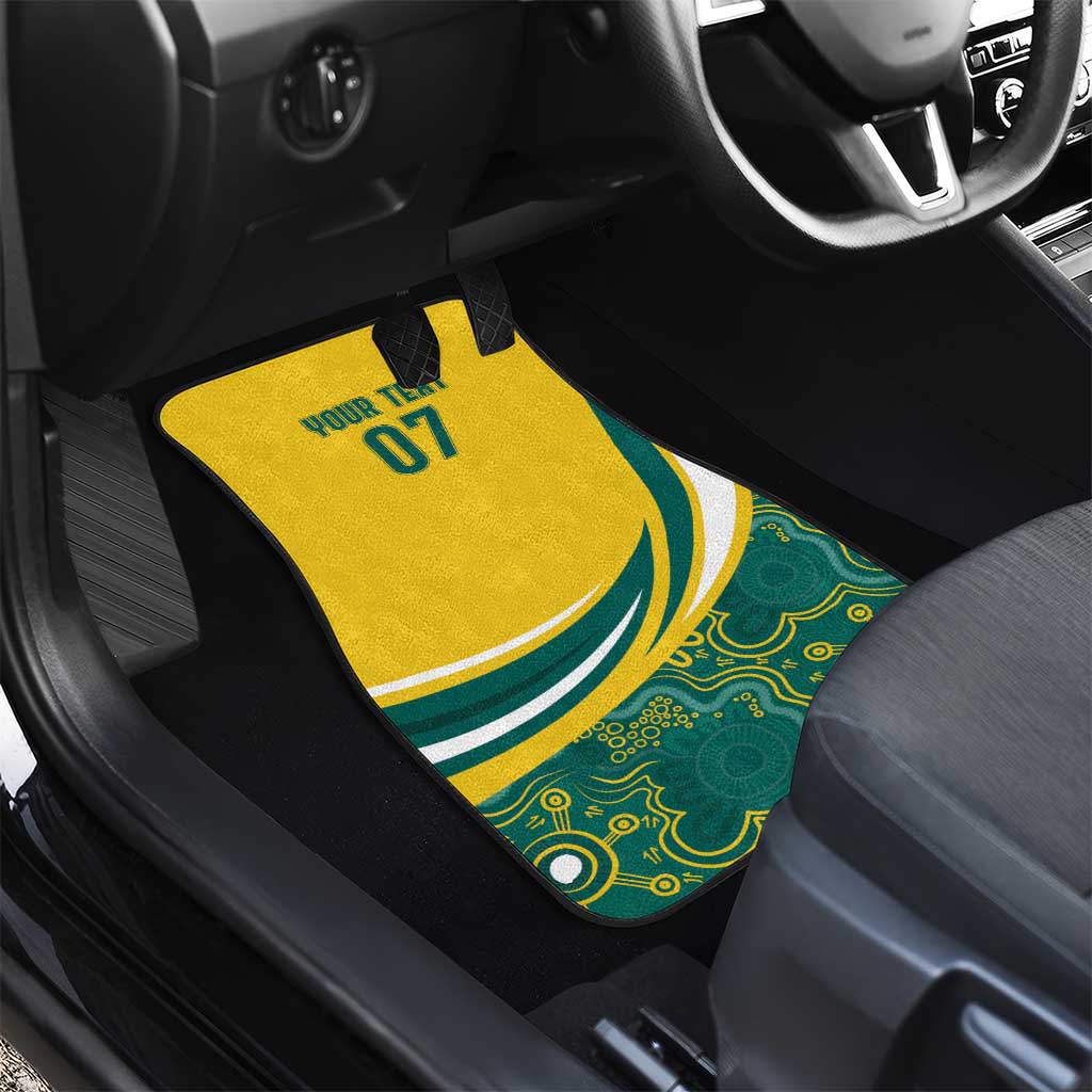 Australia 2024 Olympics Custom Car Mats Rise of the Roos Aborignal Style