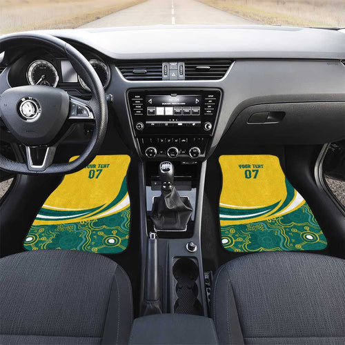 Australia 2024 Olympics Custom Car Mats Rise of the Roos Aborignal Style
