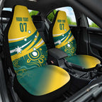 Australia 2024 Olympics Custom Car Seat Cover Rise of the Roos Aborignal Style