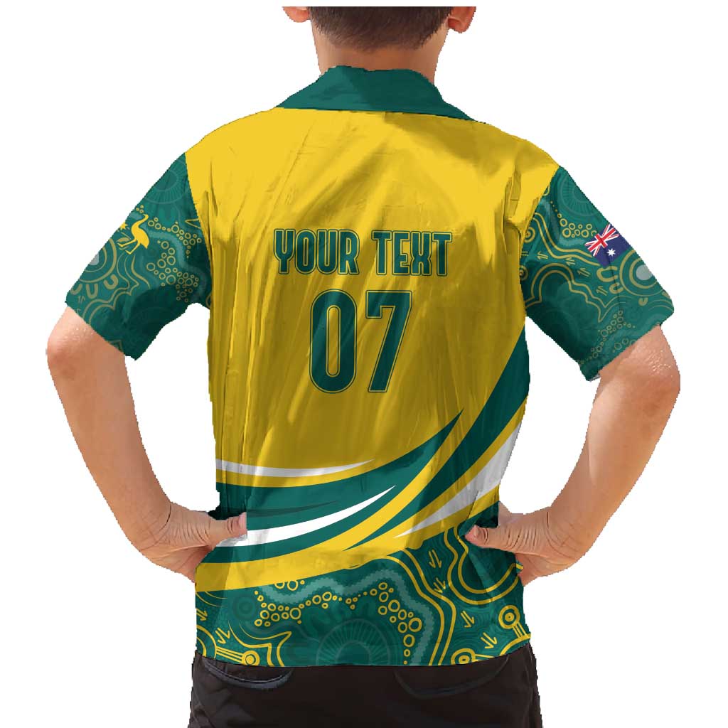 Australia 2024 Olympics Custom Family Matching Mermaid Dress and Hawaiian Shirt Rise of the Roos Aborignal Style