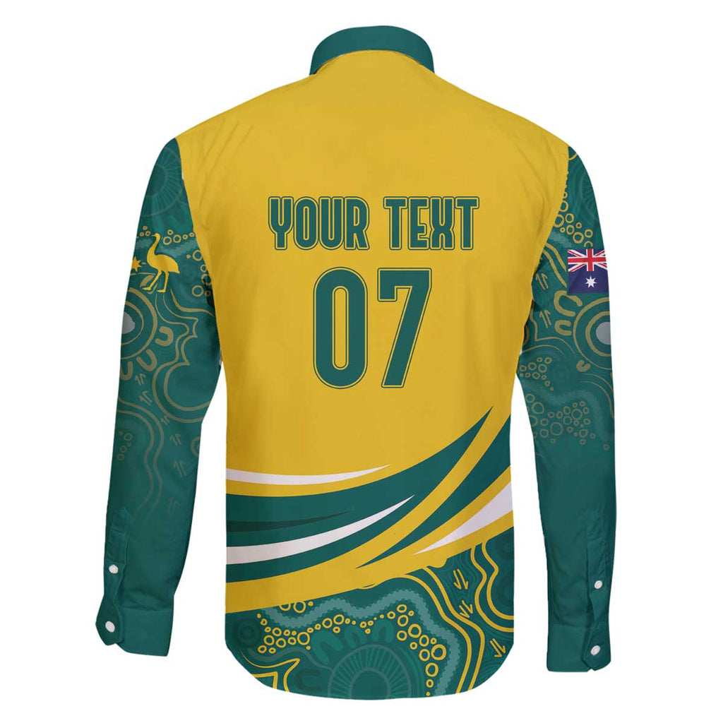 Australia 2024 Olympics Custom Family Matching Off Shoulder Short Dress and Hawaiian Shirt Rise of the Roos Aborignal Style