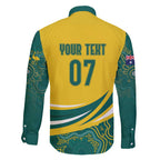 Australia 2024 Olympics Custom Family Matching Summer Maxi Dress and Hawaiian Shirt Rise of the Roos Aborignal Style