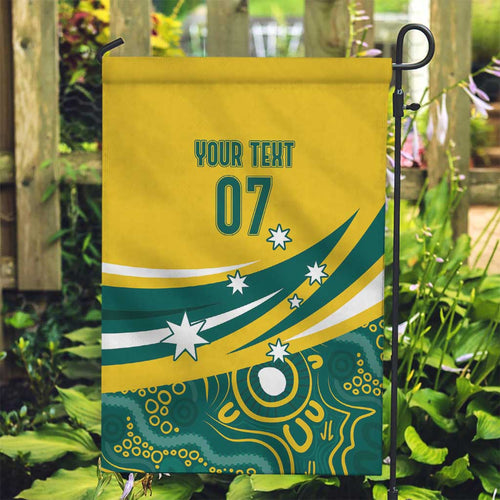 Australia 2024 Olympics Custom Garden Flag Rise of the Roos Aborignal Style