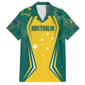 Australia 2024 Olympics Custom Hawaiian Shirt Rise of the Roos Aborignal Style