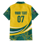 Australia 2024 Olympics Custom Hawaiian Shirt Rise of the Roos Aborignal Style