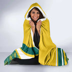 Australia 2024 Olympics Custom Hooded Blanket Rise of the Roos Aborignal Style