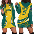Australia 2024 Olympics Custom Hoodie Dress Rise of the Roos Aborignal Style
