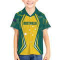 Australia 2024 Olympics Custom Kid Hawaiian Shirt Rise of the Roos Aborignal Style