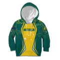 Australia 2024 Olympics Custom Kid Hoodie Rise of the Roos Aborignal Style
