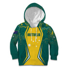 Australia 2024 Olympics Custom Kid Hoodie Rise of the Roos Aborignal Style
