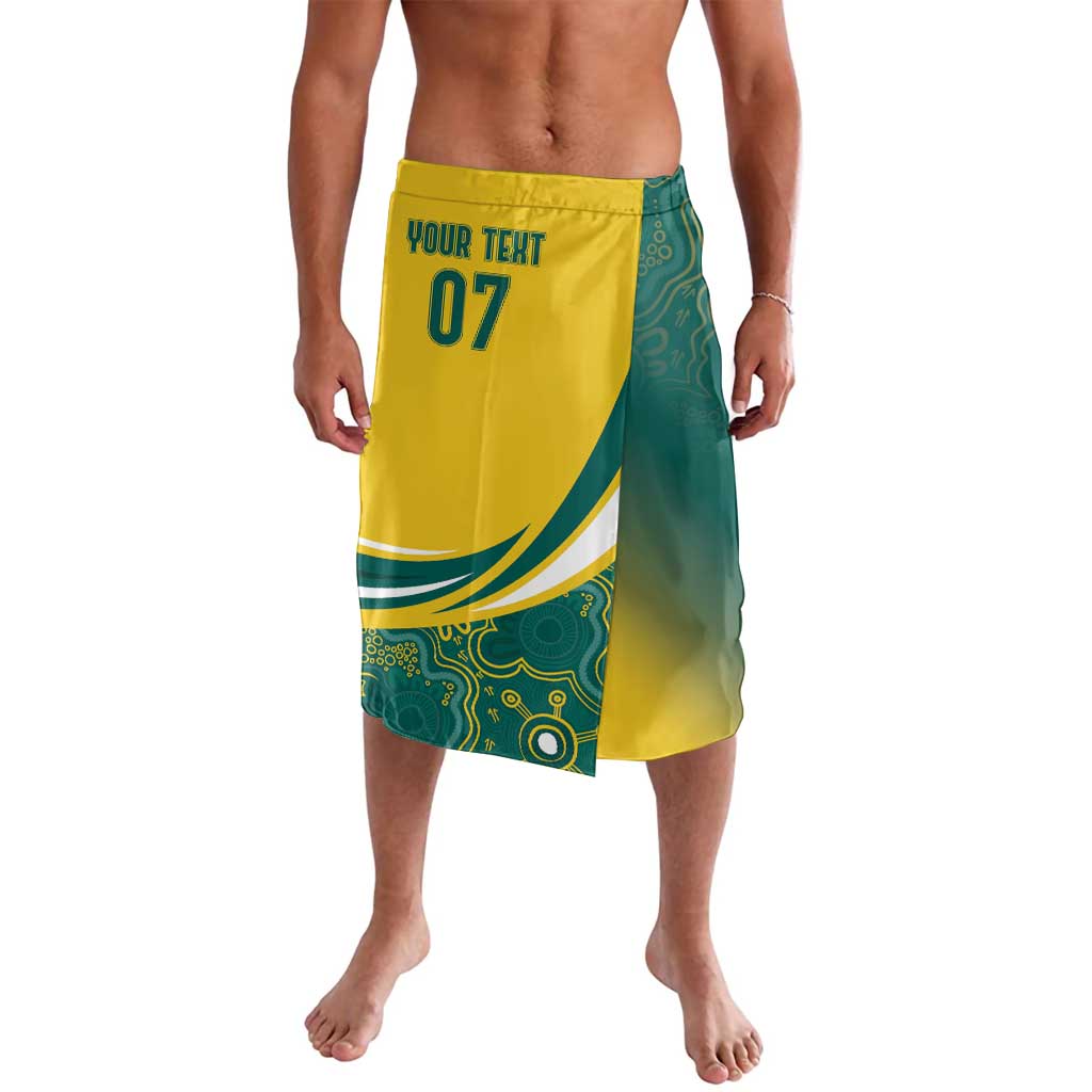 Australia 2024 Olympics Custom Lavalava Rise of the Roos Aborignal Style