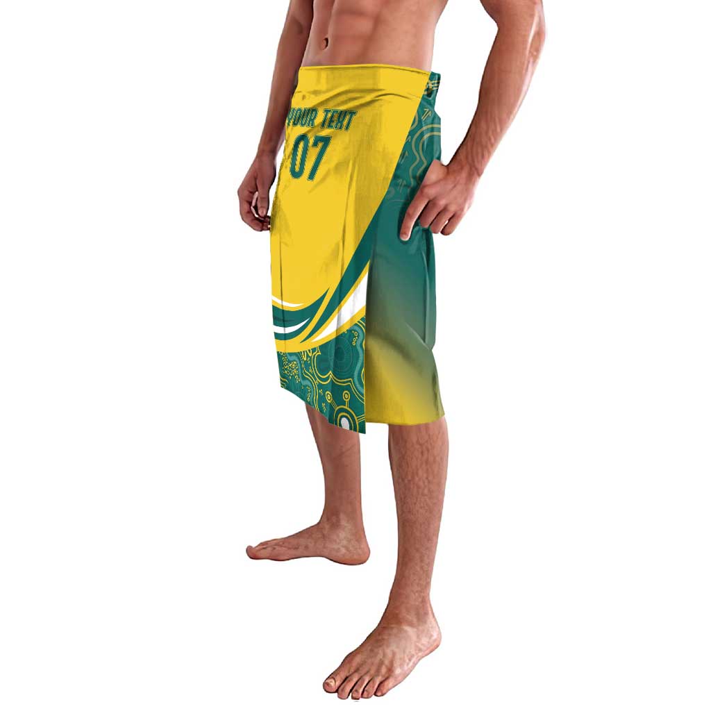 Australia 2024 Olympics Custom Lavalava Rise of the Roos Aborignal Style