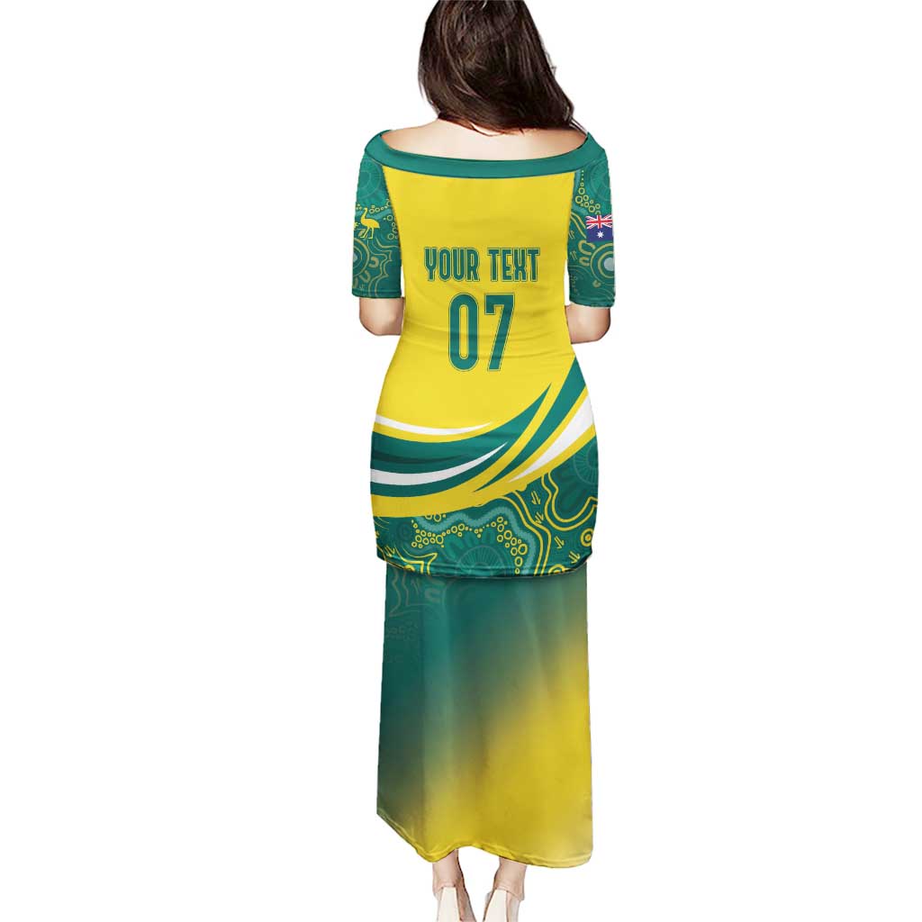 Australia 2024 Olympics Custom Puletasi Rise of the Roos Aborignal Style