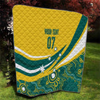 Australia 2024 Olympics Custom Quilt Rise of the Roos Aborignal Style