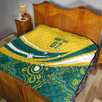 Australia 2024 Olympics Custom Quilt Rise of the Roos Aborignal Style