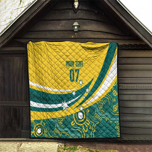 Australia 2024 Olympics Custom Quilt Rise of the Roos Aborignal Style