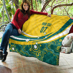 Australia 2024 Olympics Custom Quilt Rise of the Roos Aborignal Style