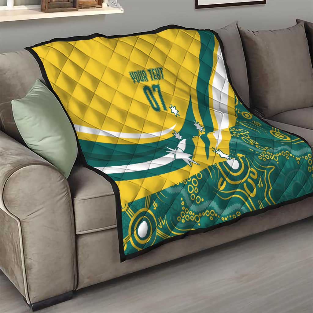 Australia 2024 Olympics Custom Quilt Rise of the Roos Aborignal Style