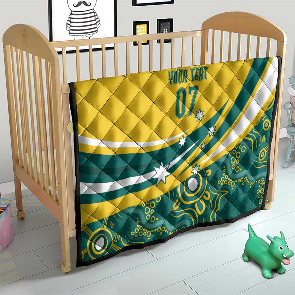 Australia 2024 Olympics Custom Quilt Rise of the Roos Aborignal Style