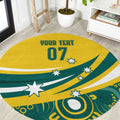 Australia 2024 Olympics Custom Round Carpet Rise of the Roos Aborignal Style