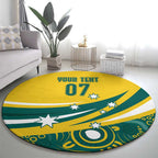 Australia 2024 Olympics Custom Round Carpet Rise of the Roos Aborignal Style