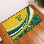 Australia 2024 Olympics Custom Rubber Doormat Rise of the Roos Aborignal Style