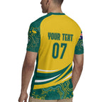Australia 2024 Olympics Custom Rugby Jersey Rise of the Roos Aborignal Style