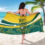 Australia 2024 Olympics Custom Sarong Rise of the Roos Aborignal Style
