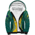 Australia 2024 Olympics Custom Sherpa Hoodie Rise of the Roos Aborignal Style