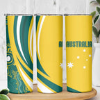 Australia 2024 Olympics Skinny Tumbler Rise of the Roos Aborignal Style
