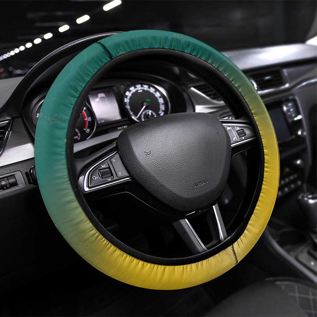 Australia 2024 Olympics Steering Wheel Cover Rise of the Roos Aborignal Style
