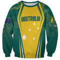 Australia 2024 Olympics Custom Sweatshirt Rise of the Roos Aborignal Style