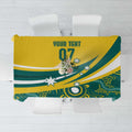 Australia 2024 Olympics Custom Tablecloth Rise of the Roos Aborignal Style