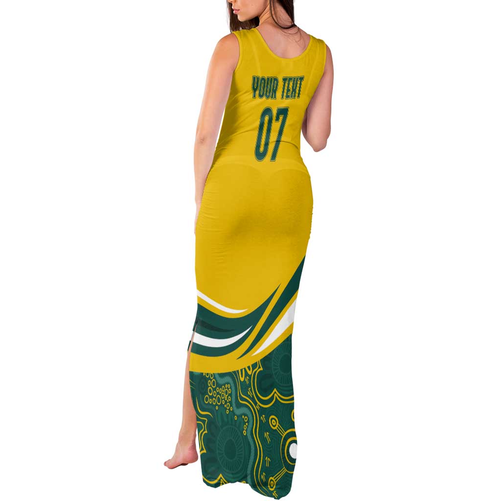 Australia 2024 Olympics Custom Tank Maxi Dress Rise of the Roos Aborignal Style