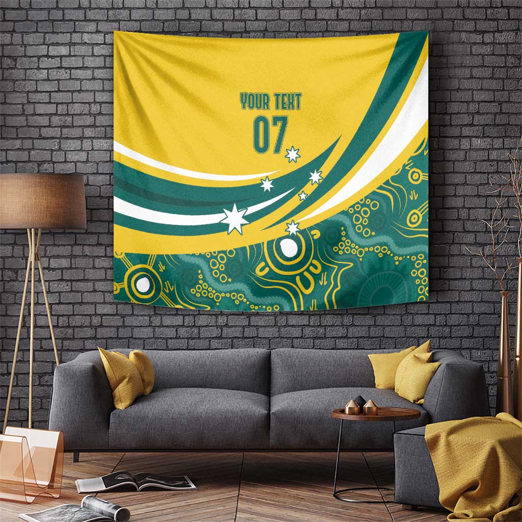 Australia 2024 Olympics Custom Tapestry Rise of the Roos Aborignal Style