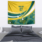 Australia 2024 Olympics Custom Tapestry Rise of the Roos Aborignal Style