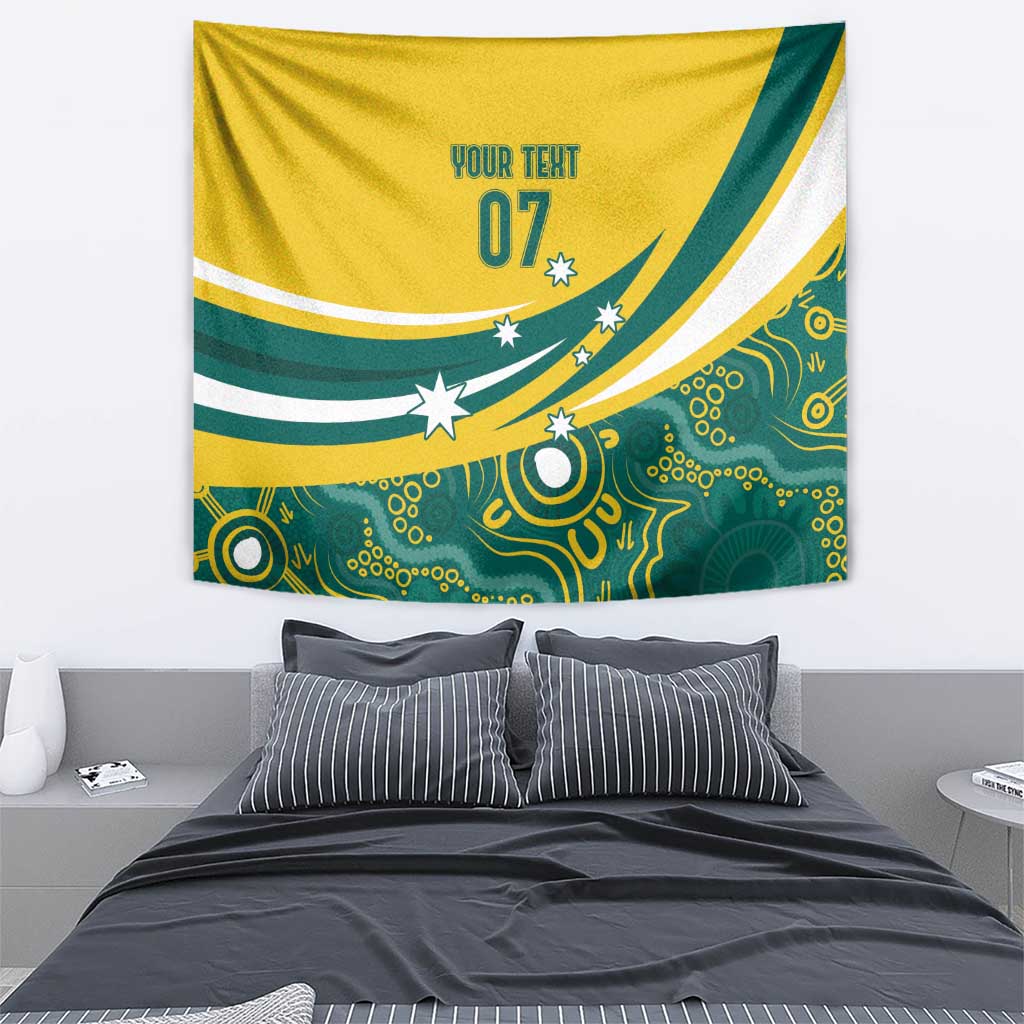 Australia 2024 Olympics Custom Tapestry Rise of the Roos Aborignal Style