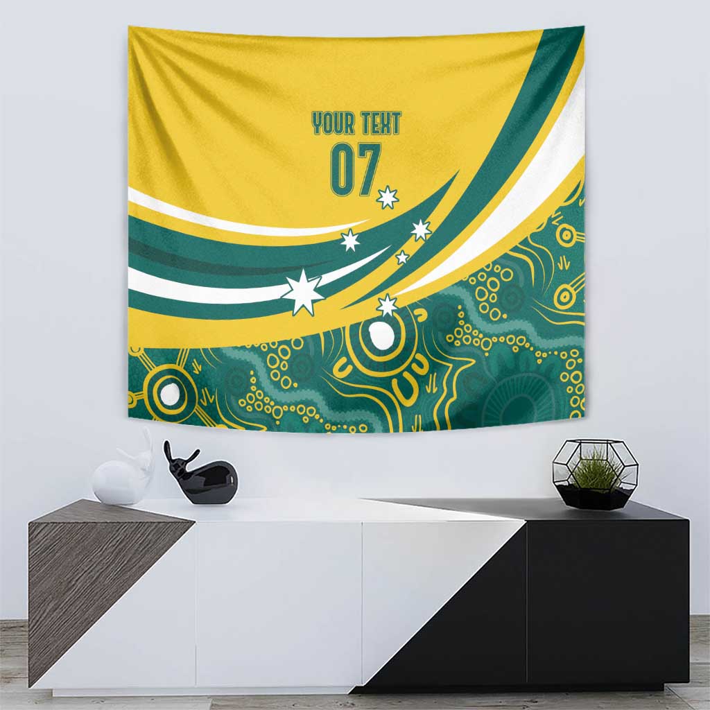 Australia 2024 Olympics Custom Tapestry Rise of the Roos Aborignal Style