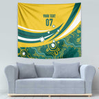Australia 2024 Olympics Custom Tapestry Rise of the Roos Aborignal Style