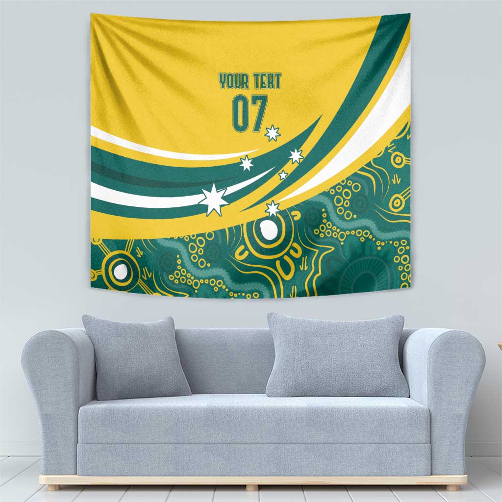 Australia 2024 Olympics Custom Tapestry Rise of the Roos Aborignal Style
